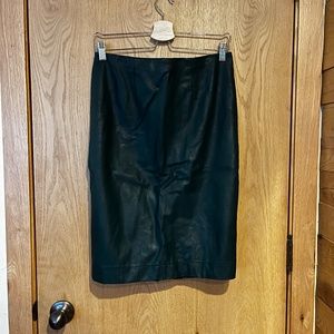 Ann Taylor Vegan Leather Pencil Skirt
